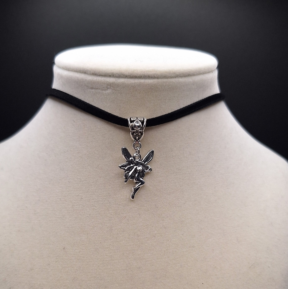 Handmade Black Velvet Fairy Cottage Core Choker